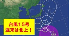 台風15号　発生と対策