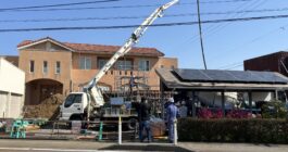 教科書にあるような大型擁壁工事